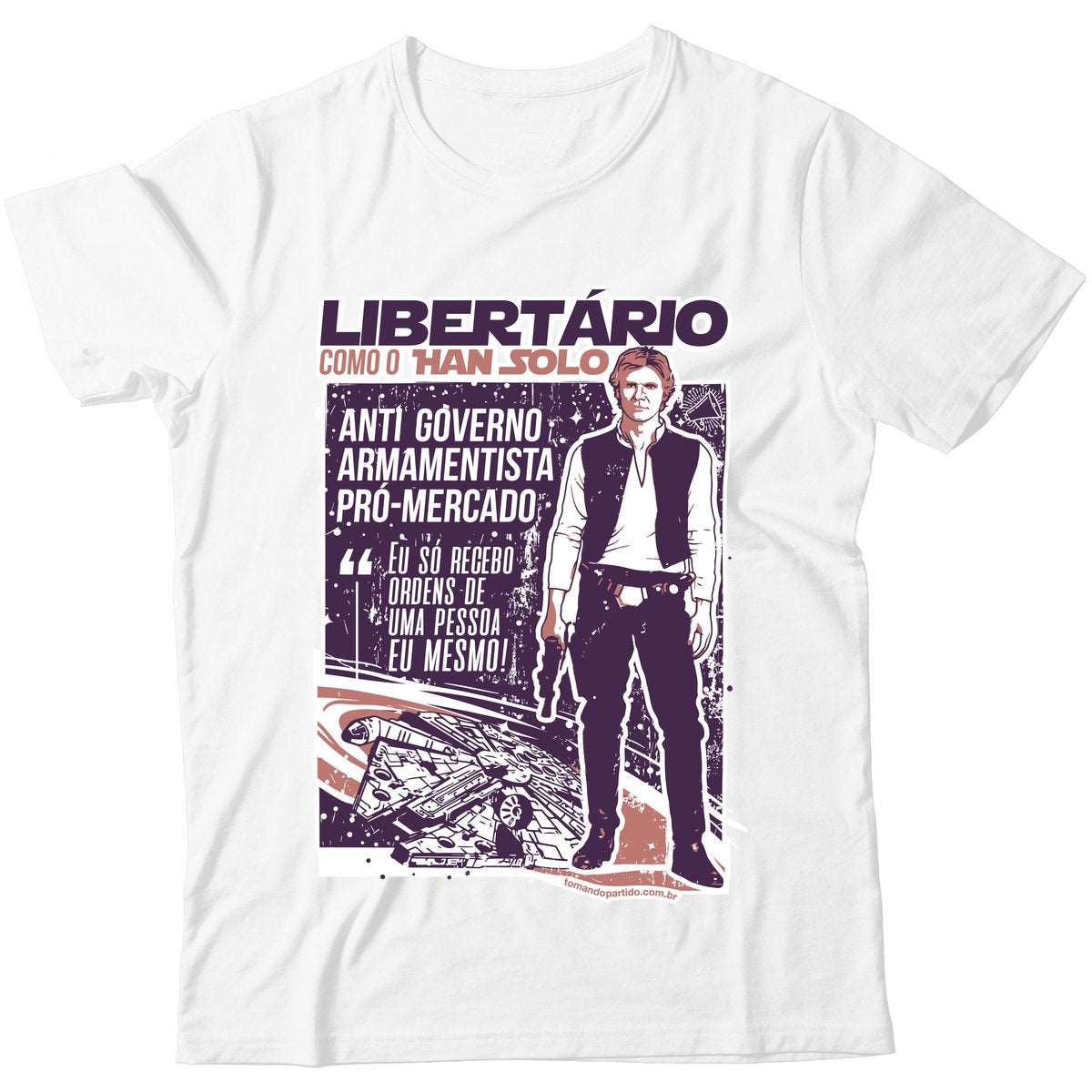 Camiseta - Han Solo Libertário