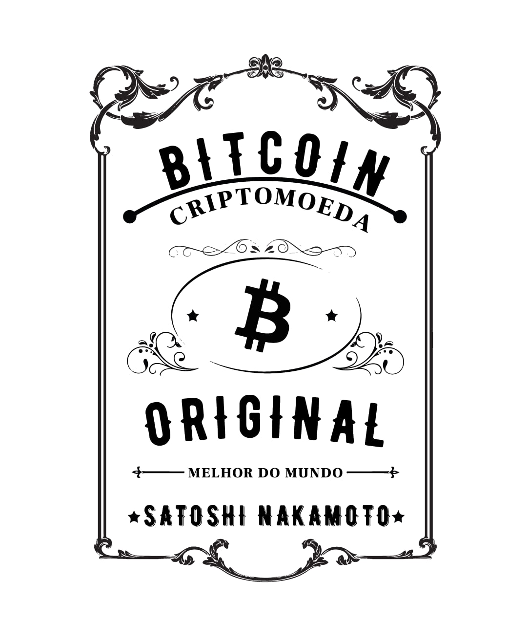 Camiseta - Bitcoin Original Satoshi Nakamoto