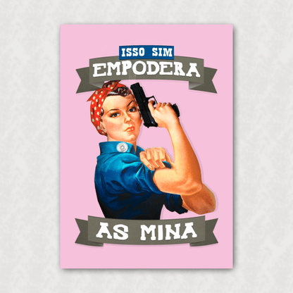 Placa Decorativa - Empodera as Mina