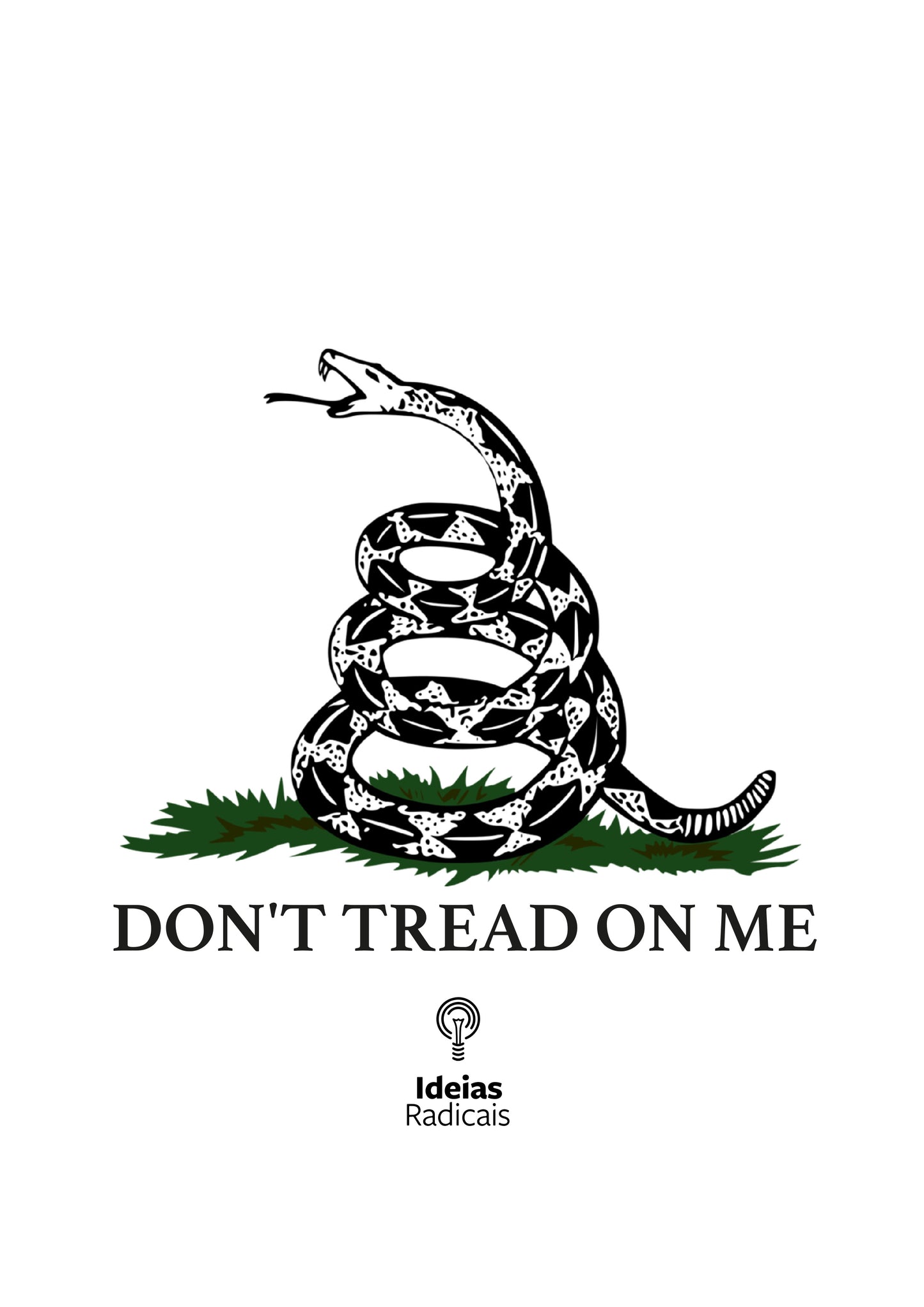 Camiseta Ideias Radicais - Dont tread on me