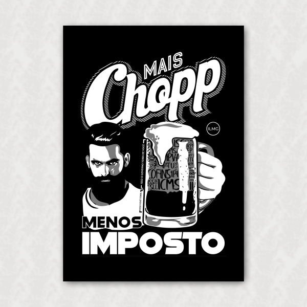 Placa Decorativa - Mais Chopp Menos Imposto