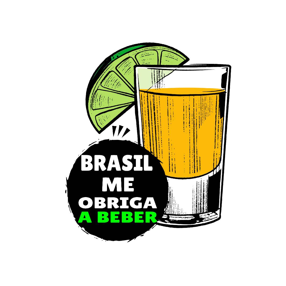 Camiseta - Brasil me Obriga a Beber