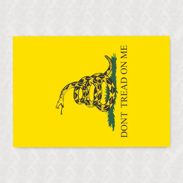 Placa Decorativa - Gadsden Flag (Dont tread on me)
