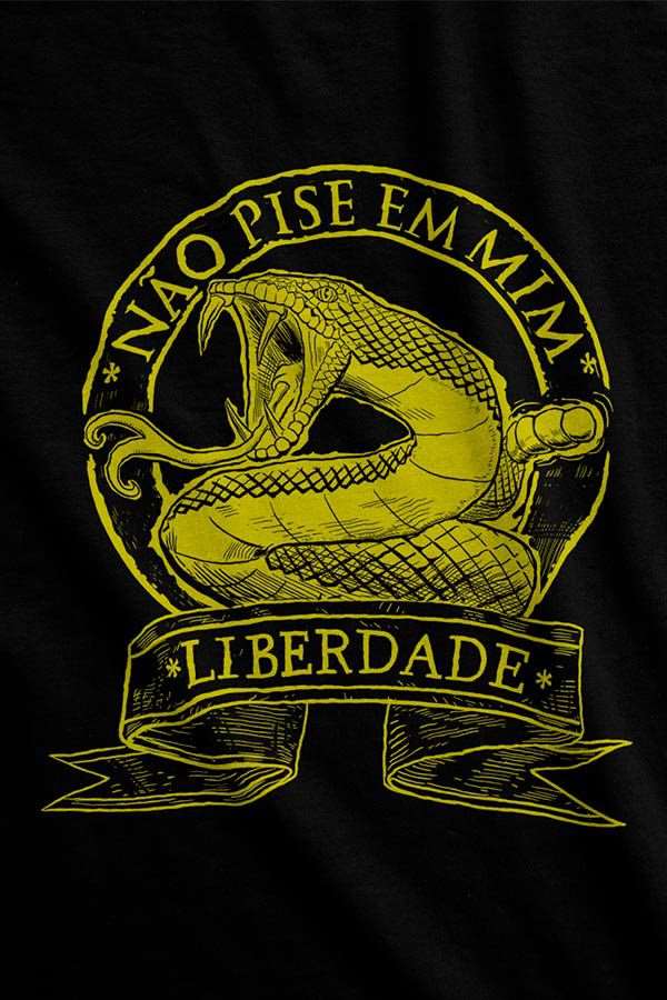 Camiseta - Não pise em mim - Liberdade
