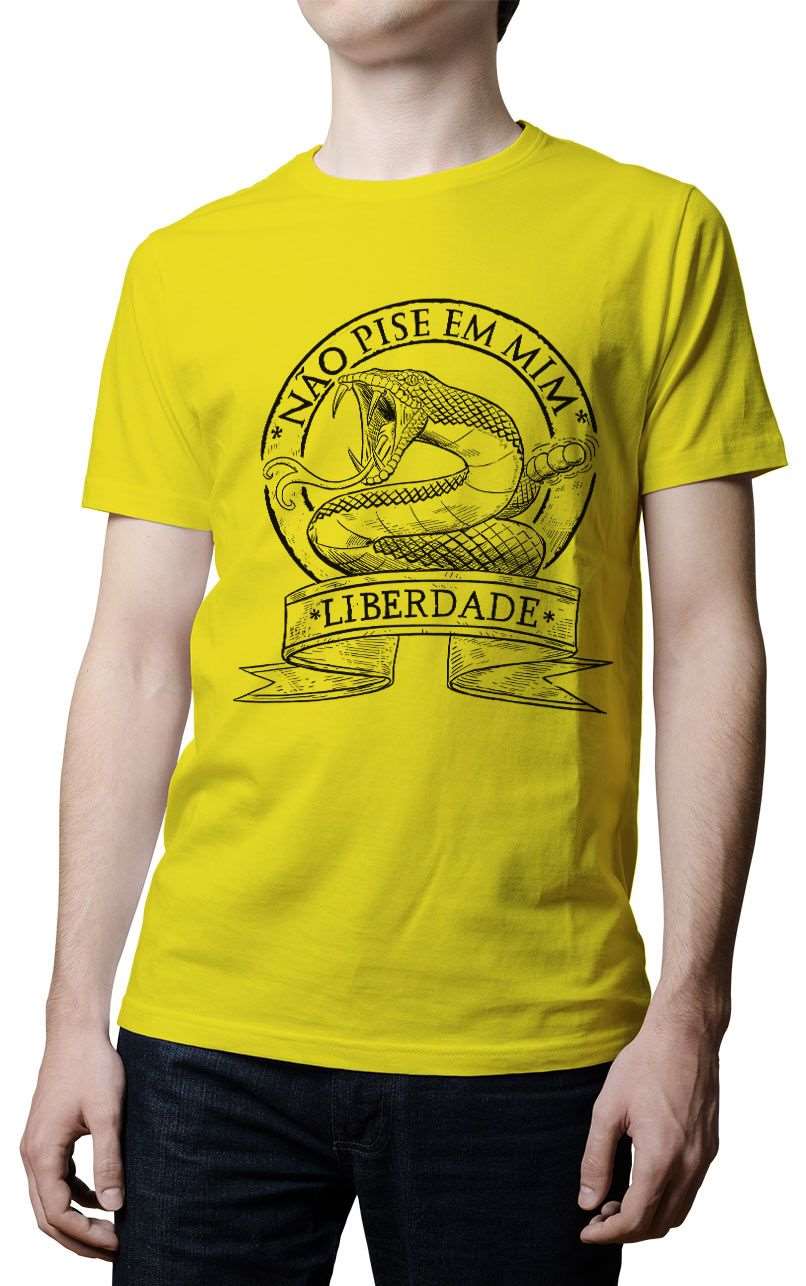 Camiseta - Não pise em mim - Liberdade