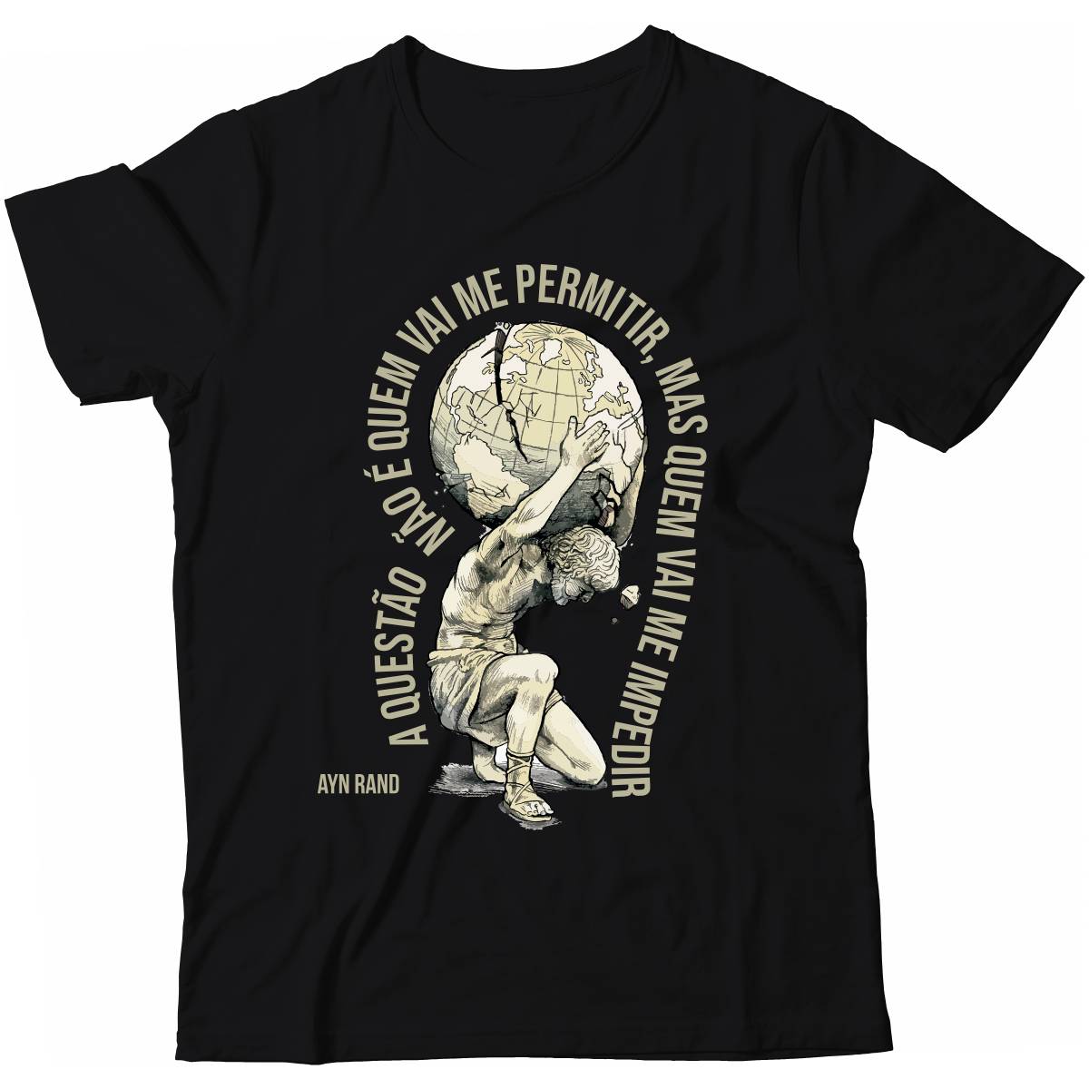 Camiseta - Ayn Rand - Juventude Livre