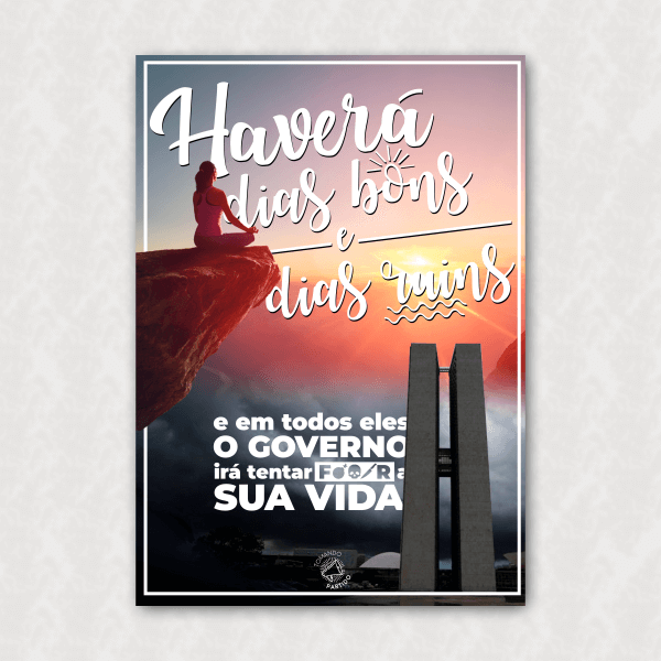 Placa Decorativa - Good Vibes- Haverá dias bons