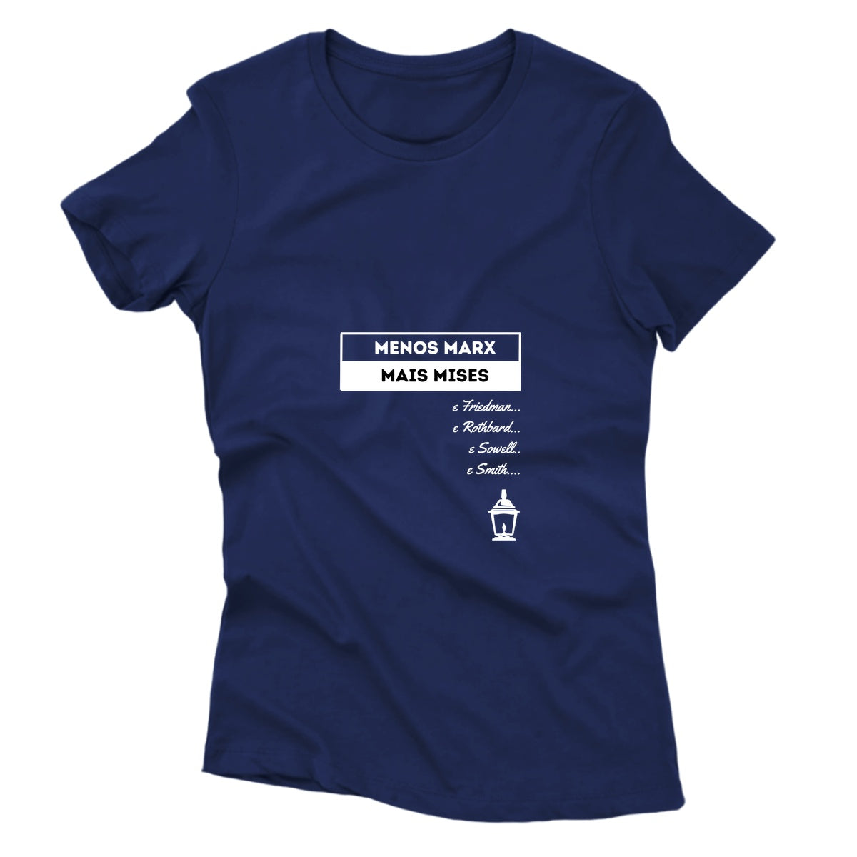 Camiseta - Menos Marx Mais Mises e Mais - Juventude Livre