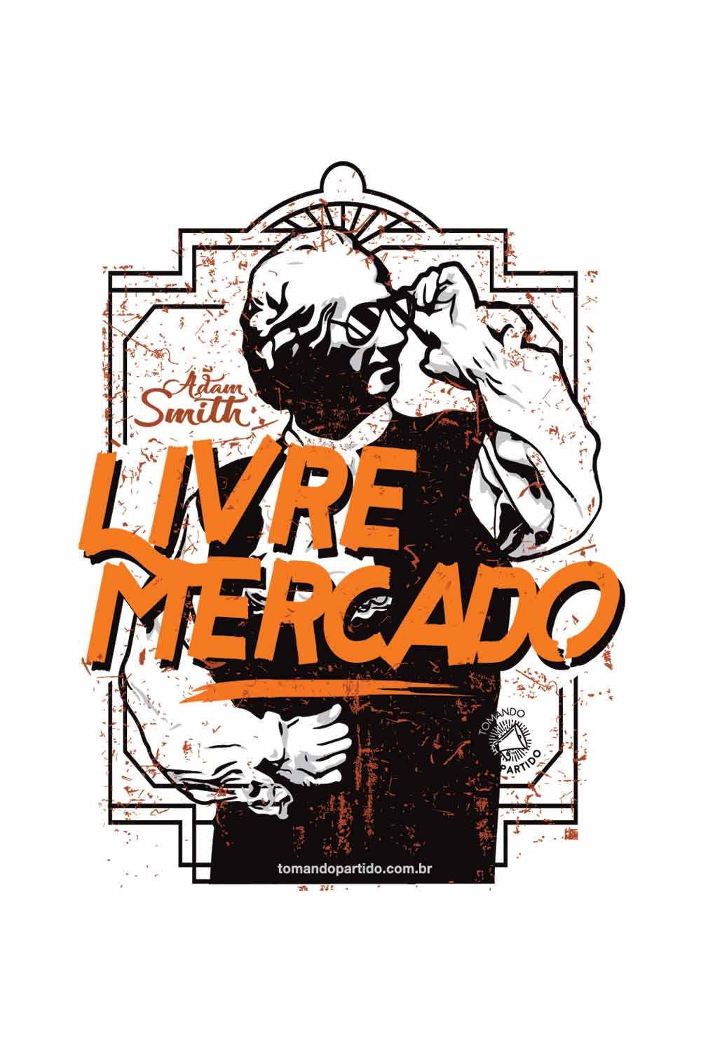 Camiseta - Adam Smith Livre Mercado