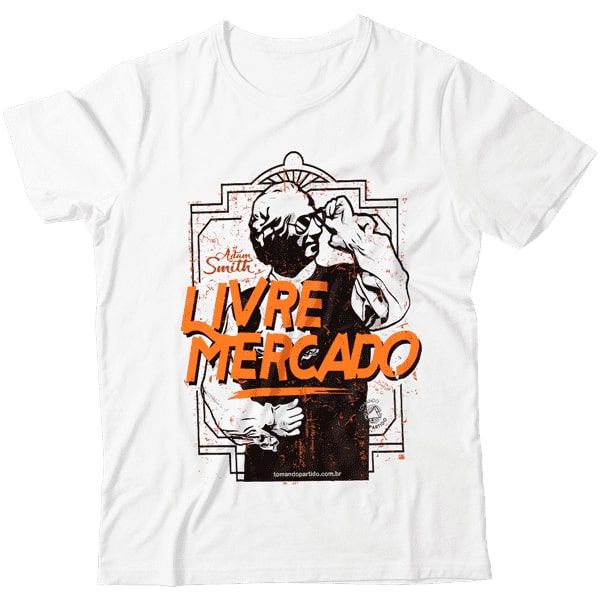 Camiseta - Adam Smith Livre Mercado