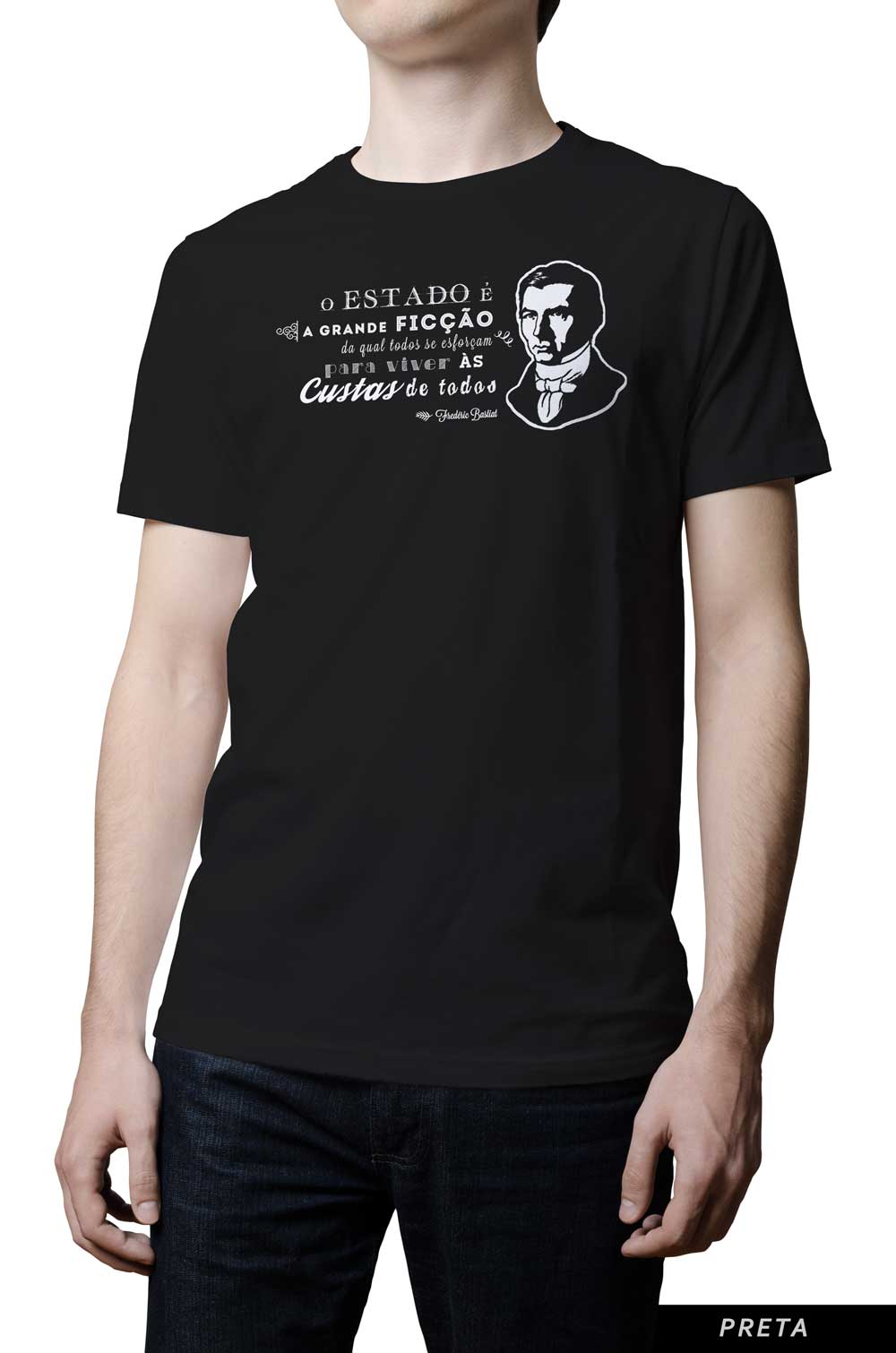 Camiseta - Bastiat - Estado a Grande Ficção
