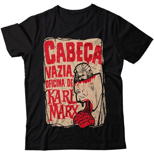 Camiseta - Cabeça vazia oficina de Karl Marx