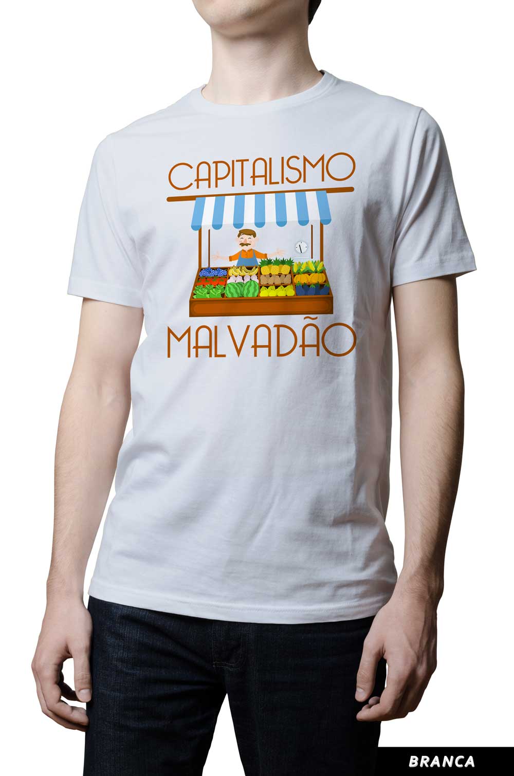 Camiseta - Capitalismo Malvadão - Feirante