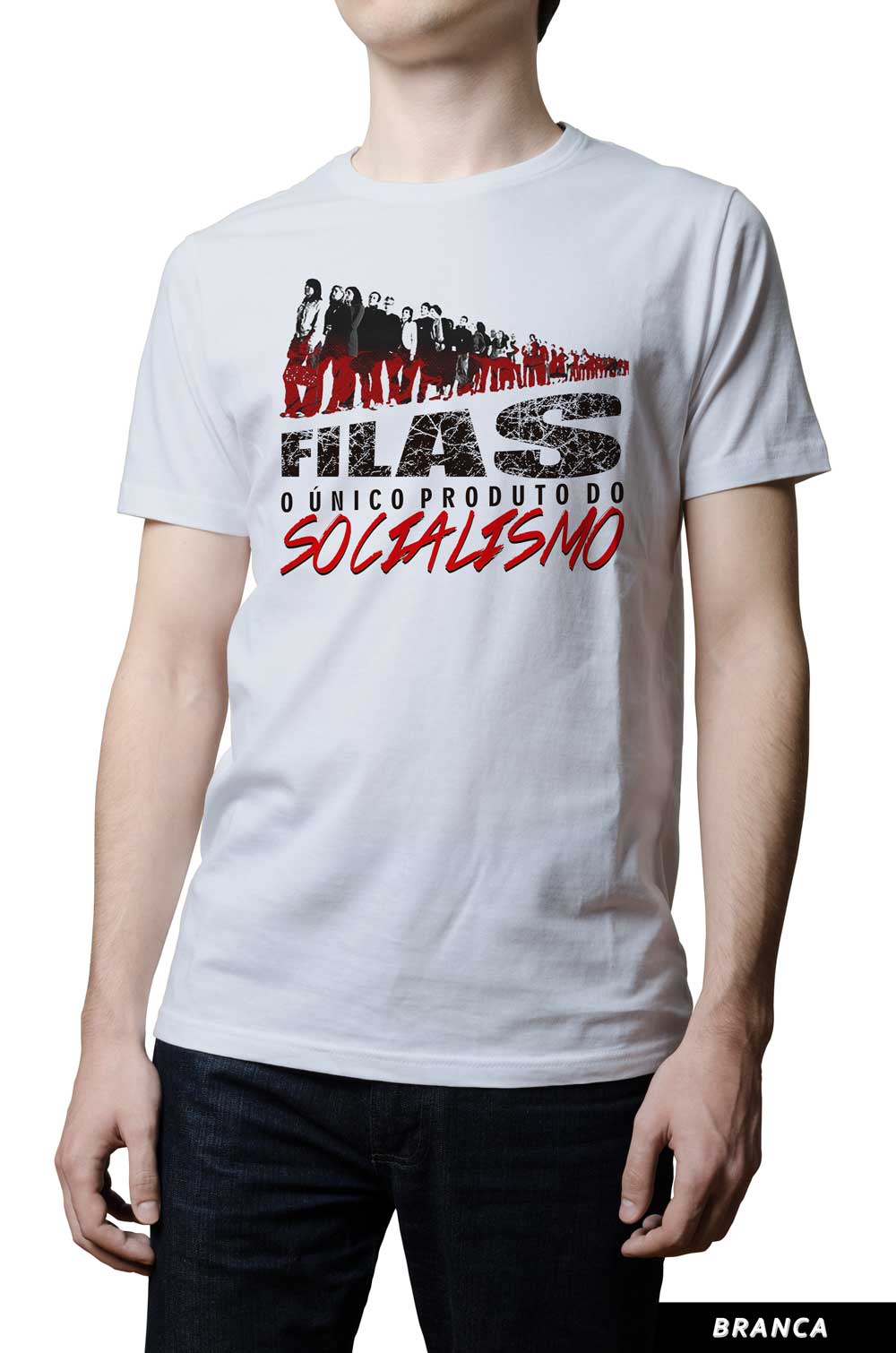 Camiseta - Filas O Único Produto do Socialismo