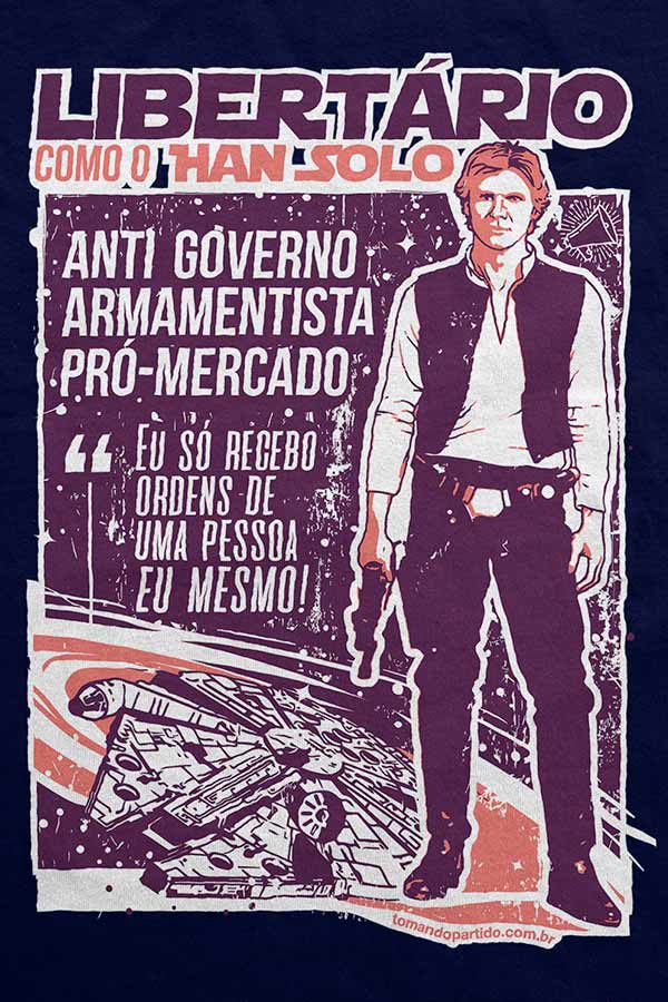 Camiseta - Han Solo Libertário