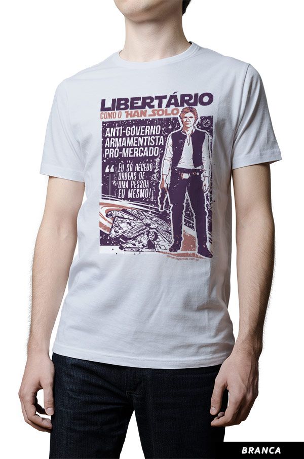 Camiseta - Han Solo Libertário