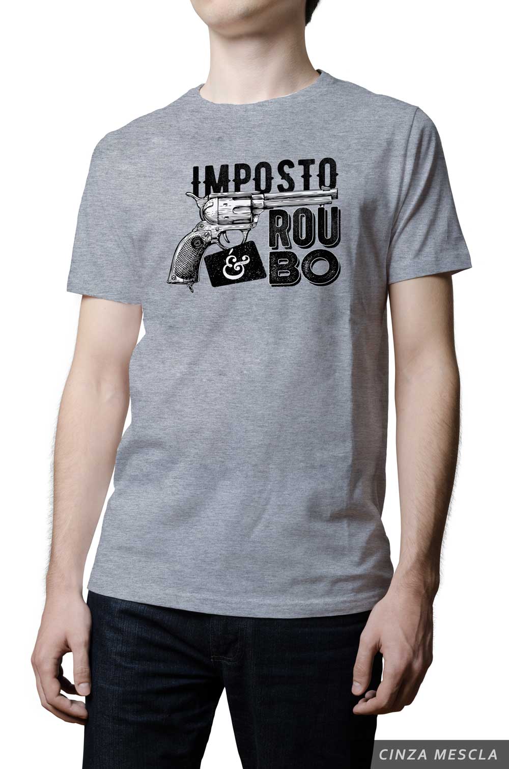 Camiseta - Imposto é Roubo - Revólver