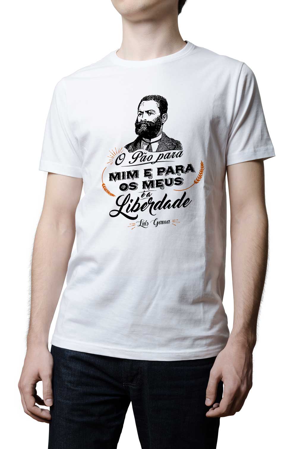 Camiseta - Luís Gama - Pão é a Liberdade