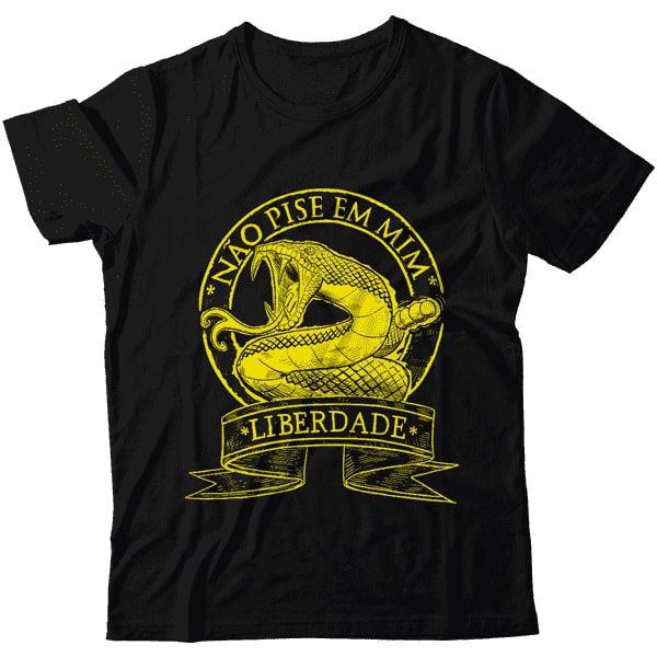 Camiseta - Não pise em mim - Liberdade