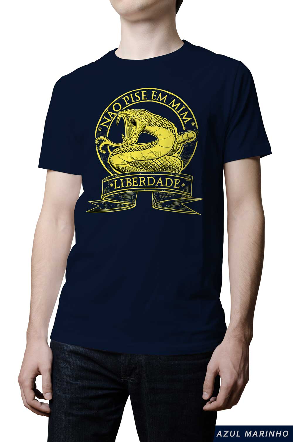 Camiseta - Não pise em mim - Liberdade