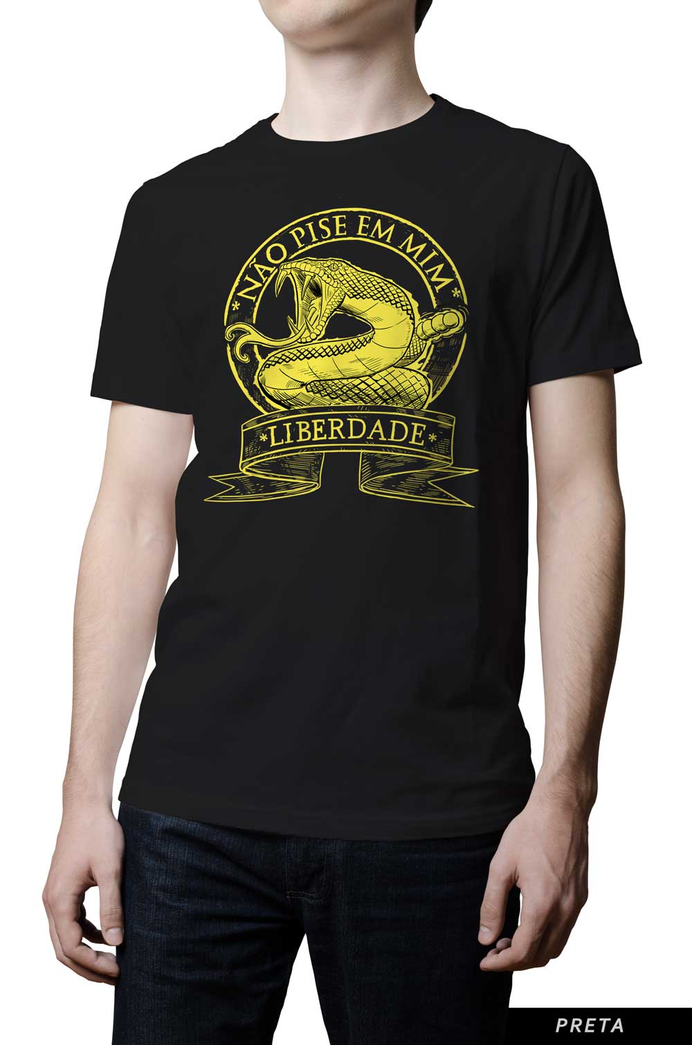 Camiseta - Não pise em mim - Liberdade