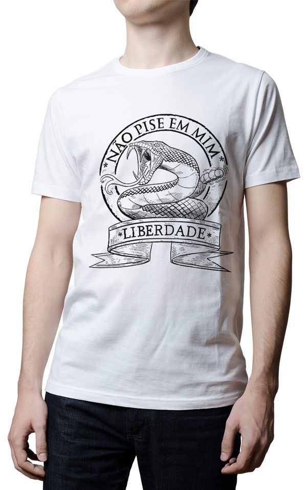 Camiseta - Não pise em mim - Liberdade