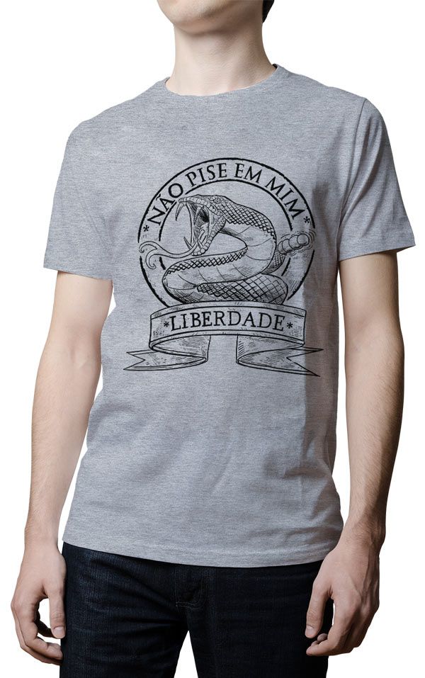 Camiseta - Não pise em mim - Liberdade