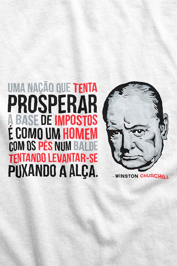 Camiseta - Winston Churchill - Impostos