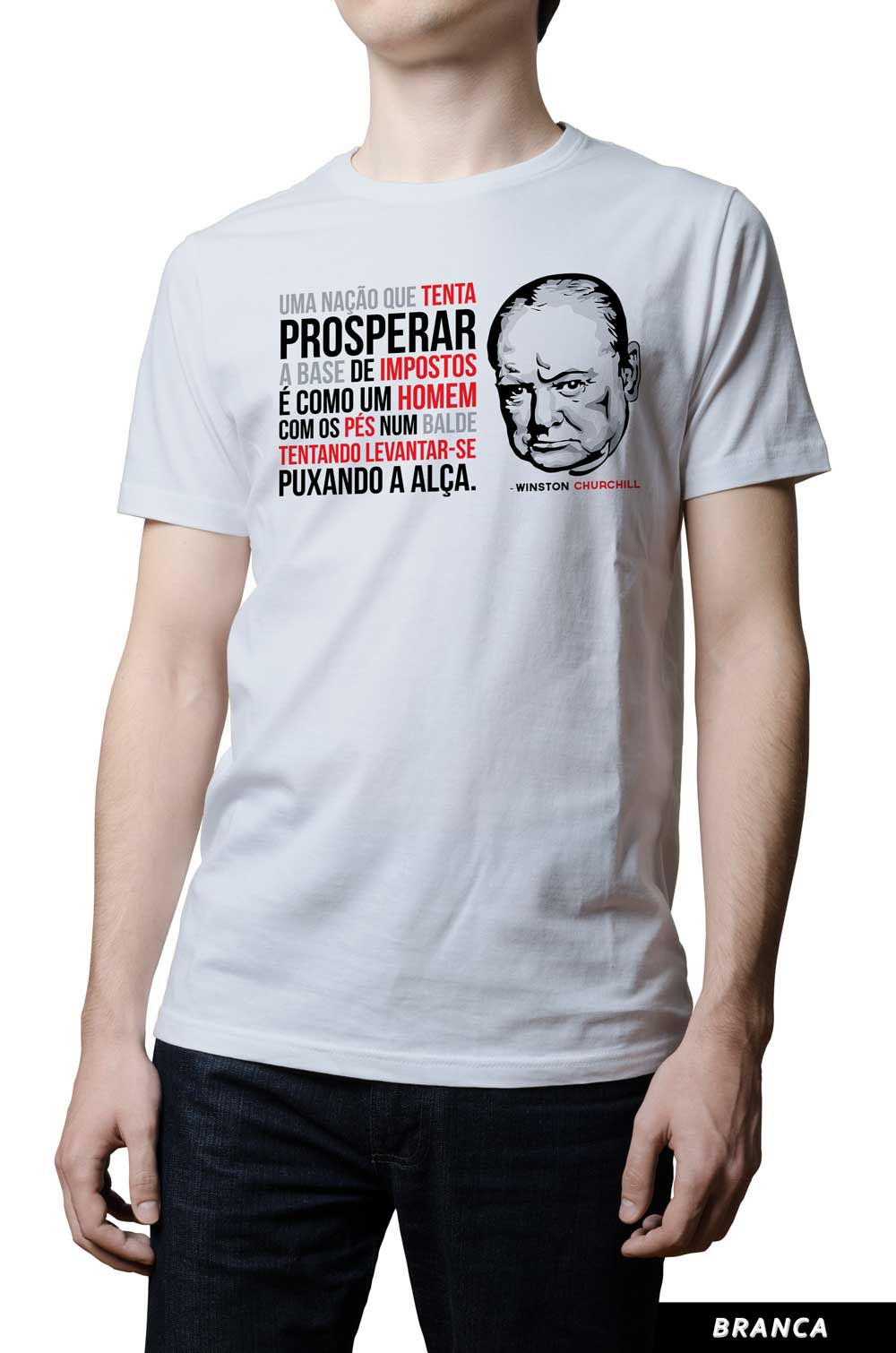 Camiseta - Winston Churchill - Impostos
