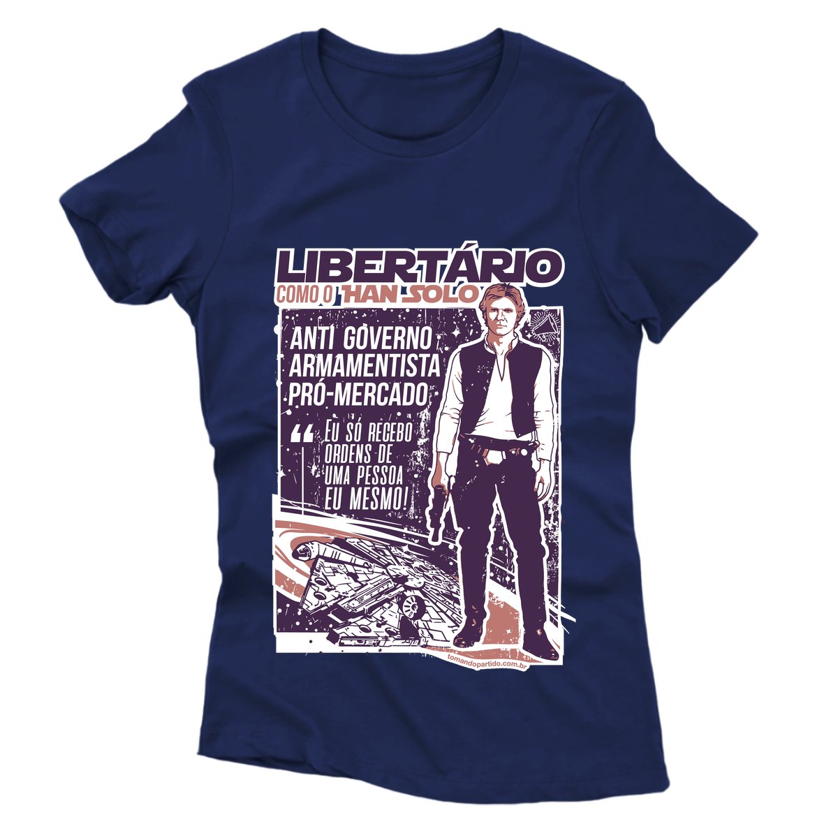 Camiseta - Han Solo Libertário