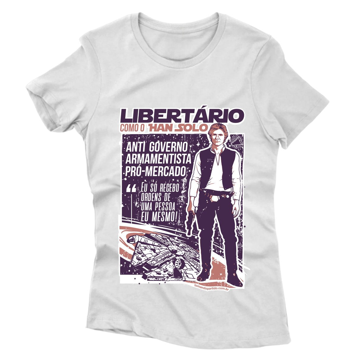 Camiseta - Han Solo Libertário