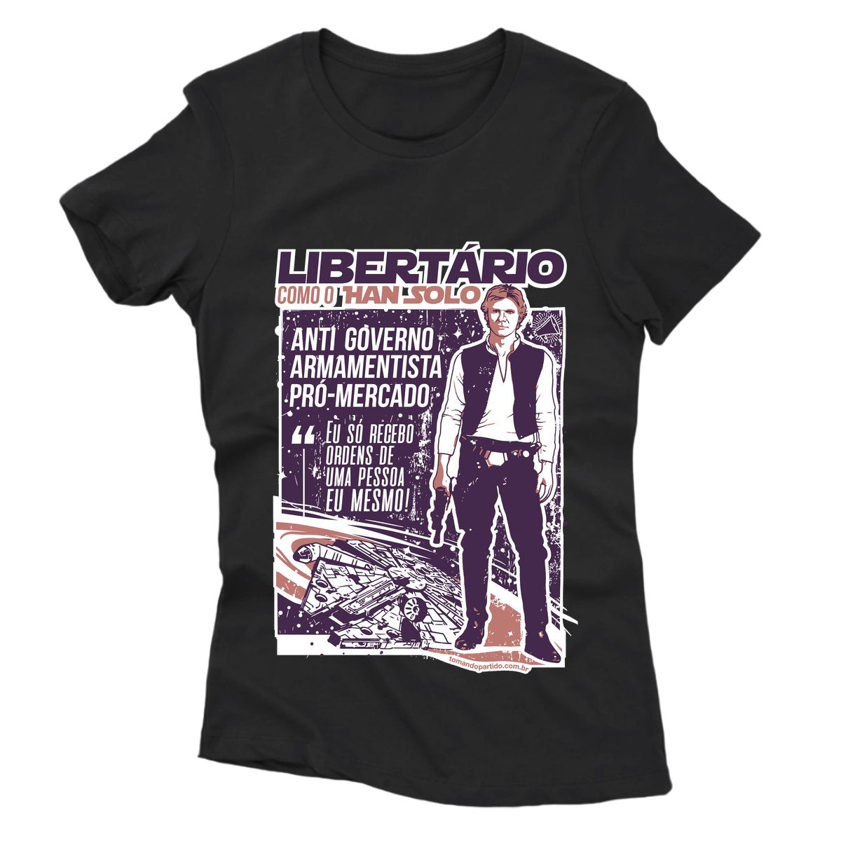 Camiseta - Han Solo Libertário