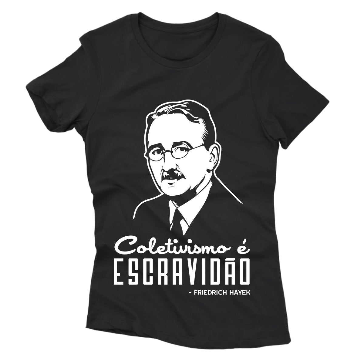 Camiseta - Hayek - Coletivismo é Escravidão