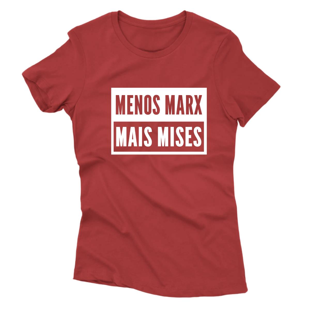 Camiseta - Menos Marx Mais Mises