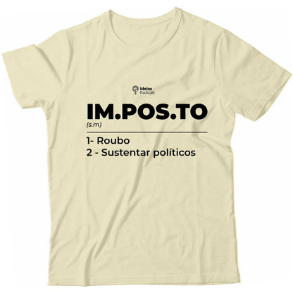 Camiseta Ideias Radicais - Dicionário Imposto é Roubo