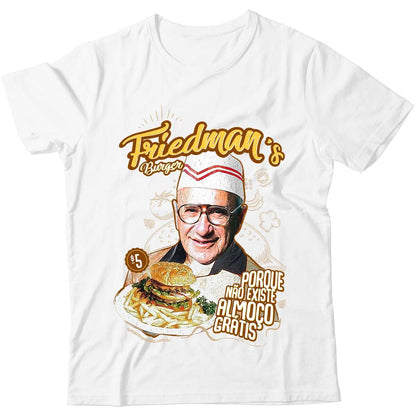 Camiseta - Friedman's Burger - Não Existe Almoço Grátis