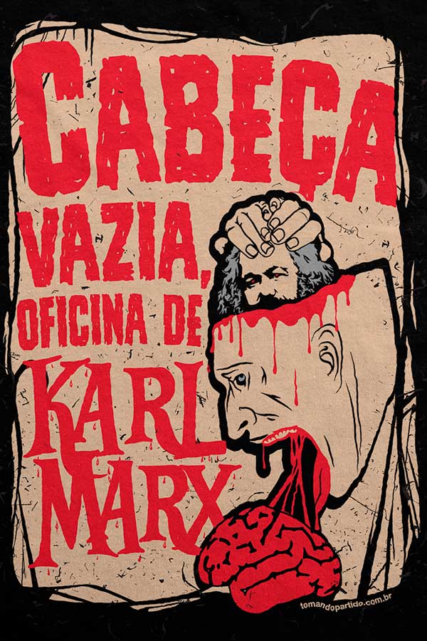 Camiseta - Cabeça vazia oficina de Karl Marx