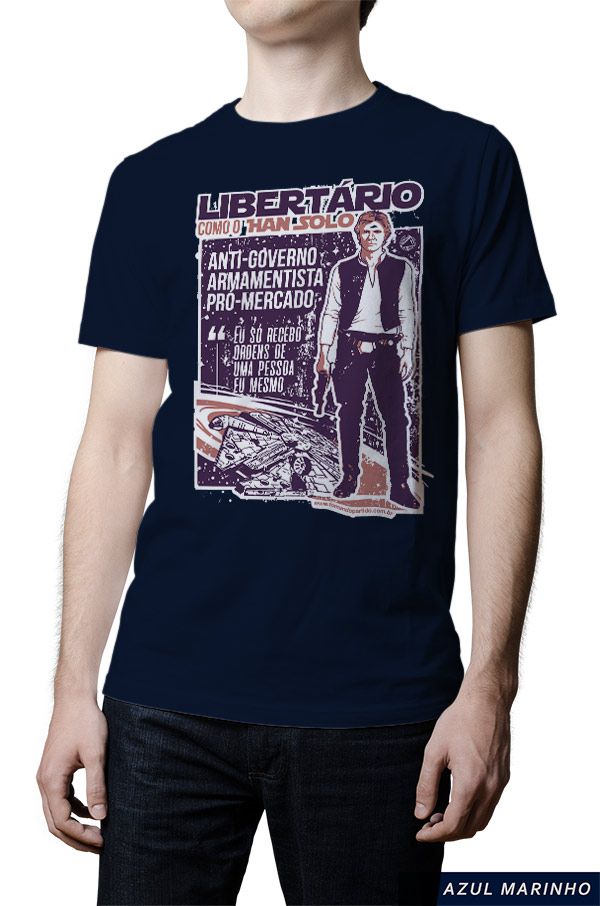 Camiseta - Han Solo Libertário