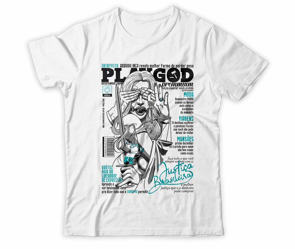 Camiseta - Playgod - Justiça Brasileira