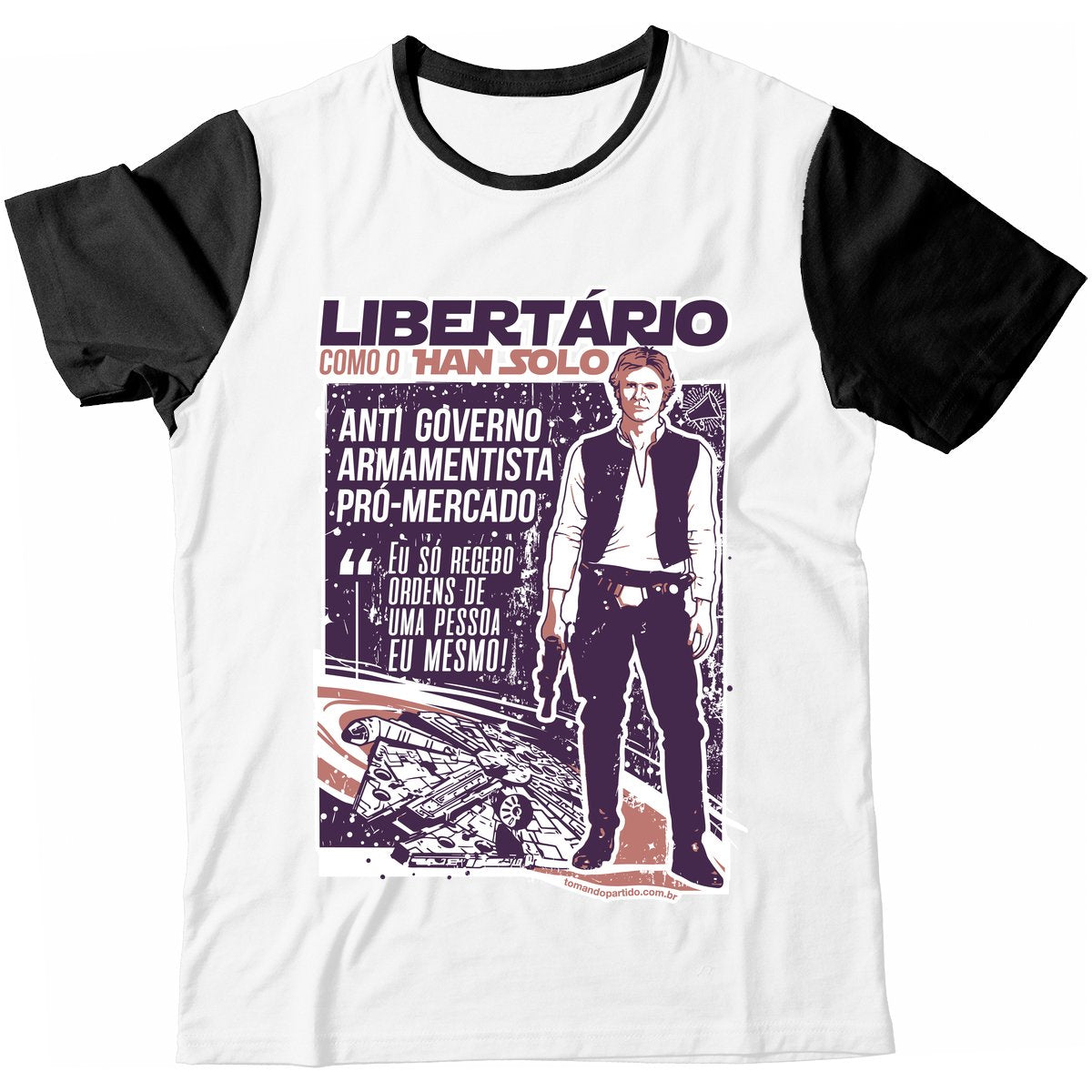 Camiseta - Han Solo Libertário